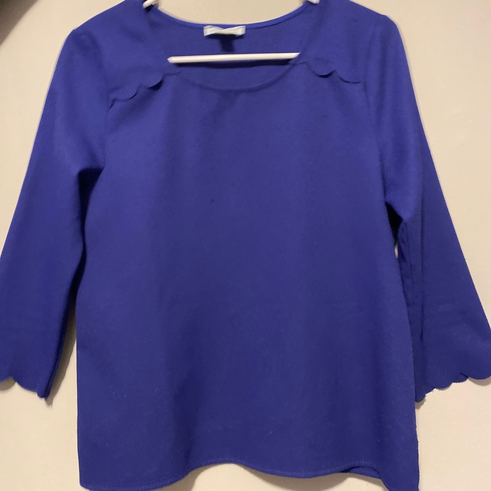 Blue Fitted Blouse